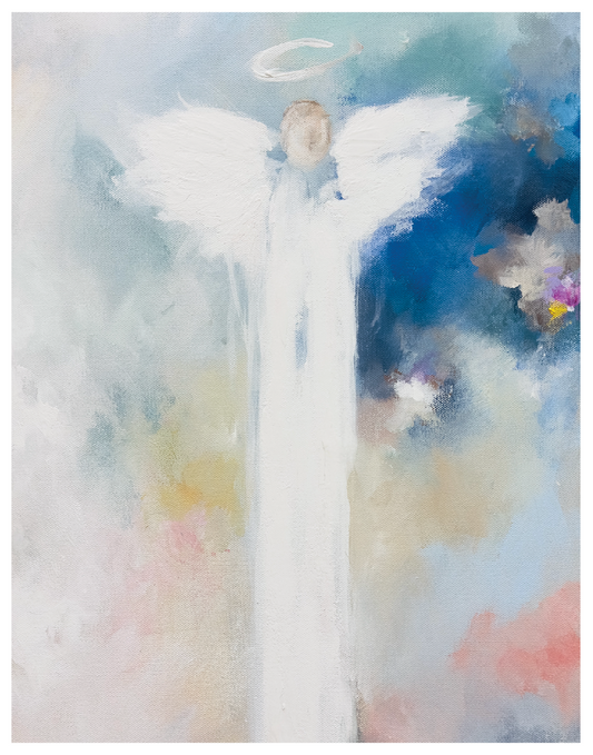 “Guardian Angel 333” linen print