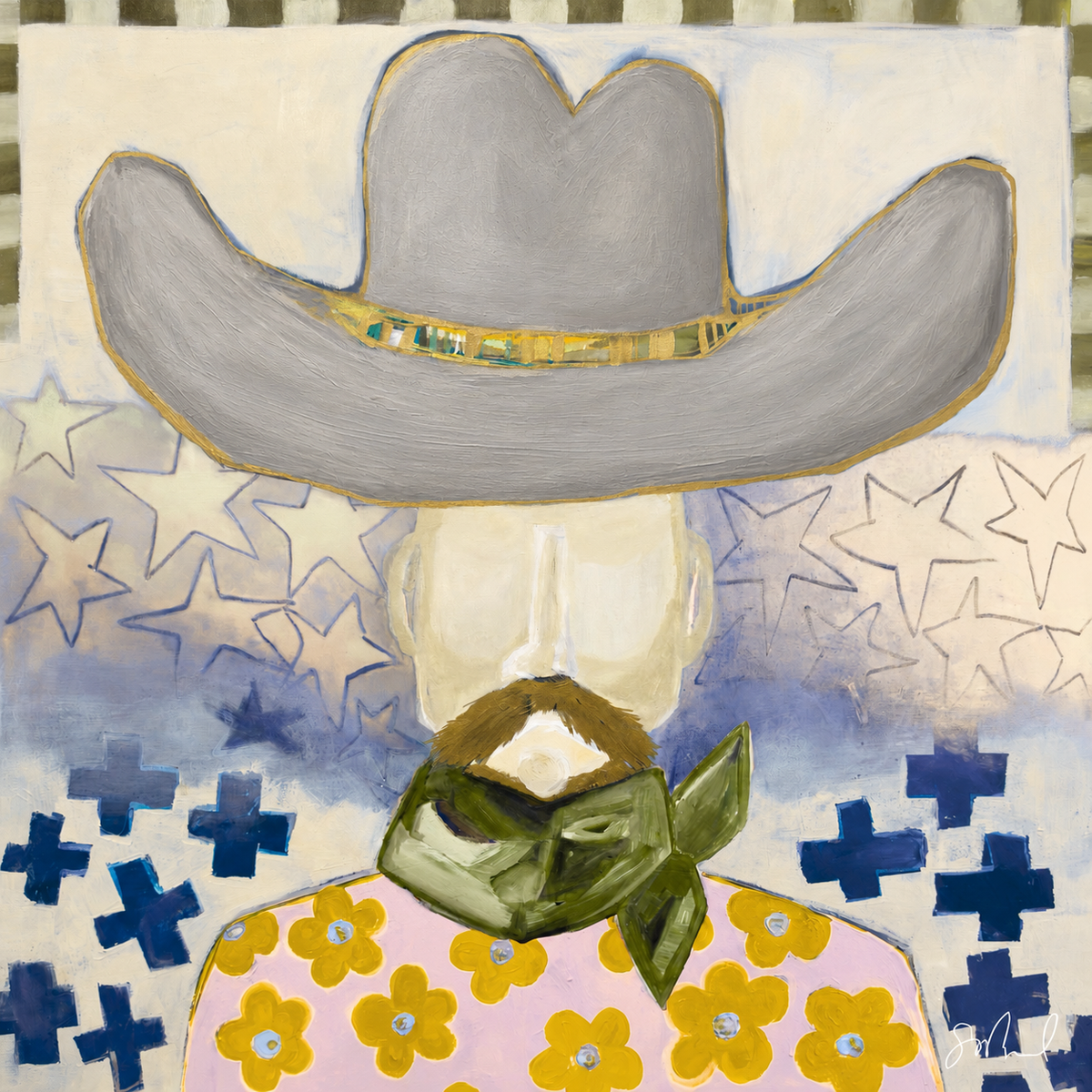 Mr. Cowboy | 12x12 Print