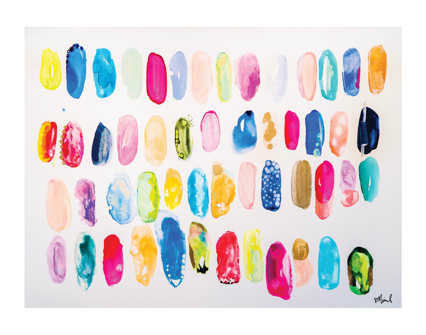 “Happy Gems” 14x11 print