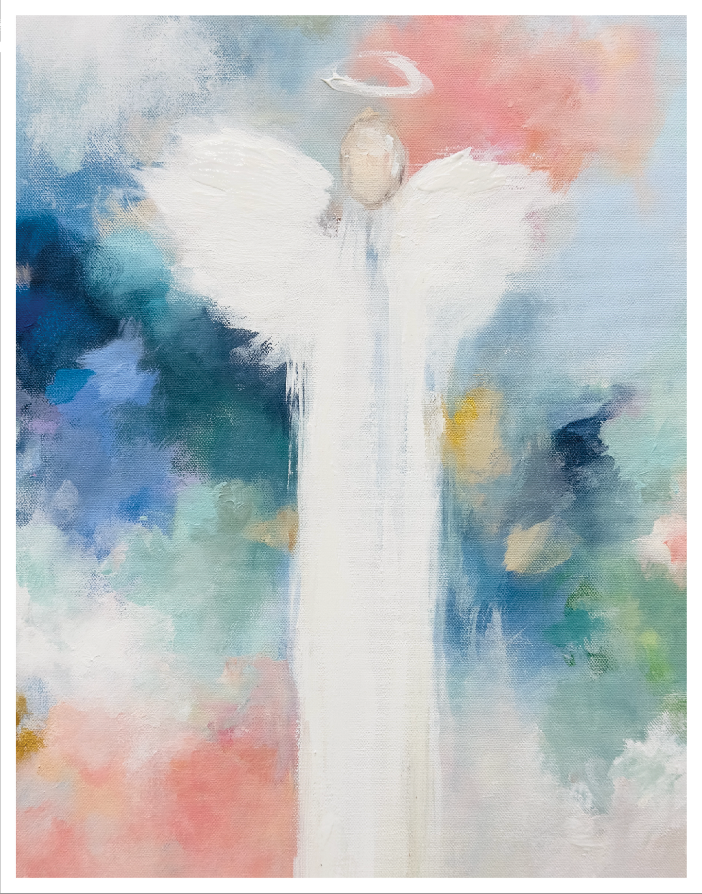 “Guardian Angel 222” linen print