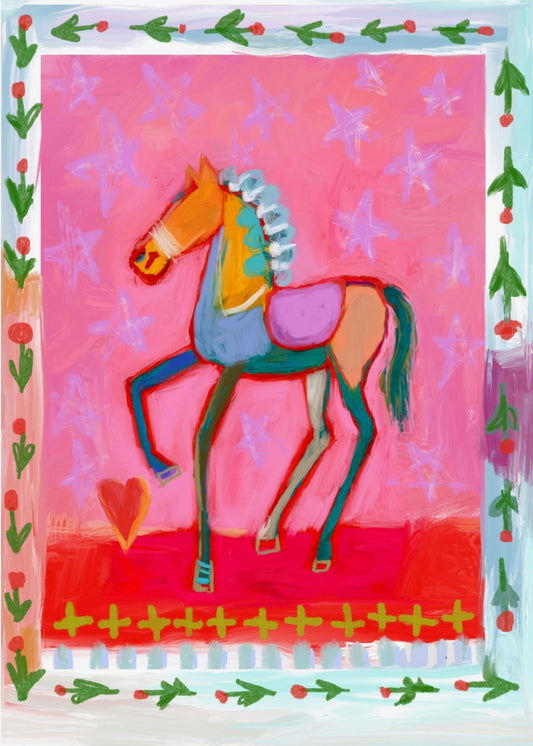 "Horsey Girl" 5x7 print