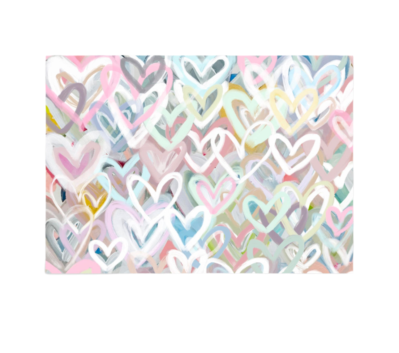 Hearts on Hearts, double sided print