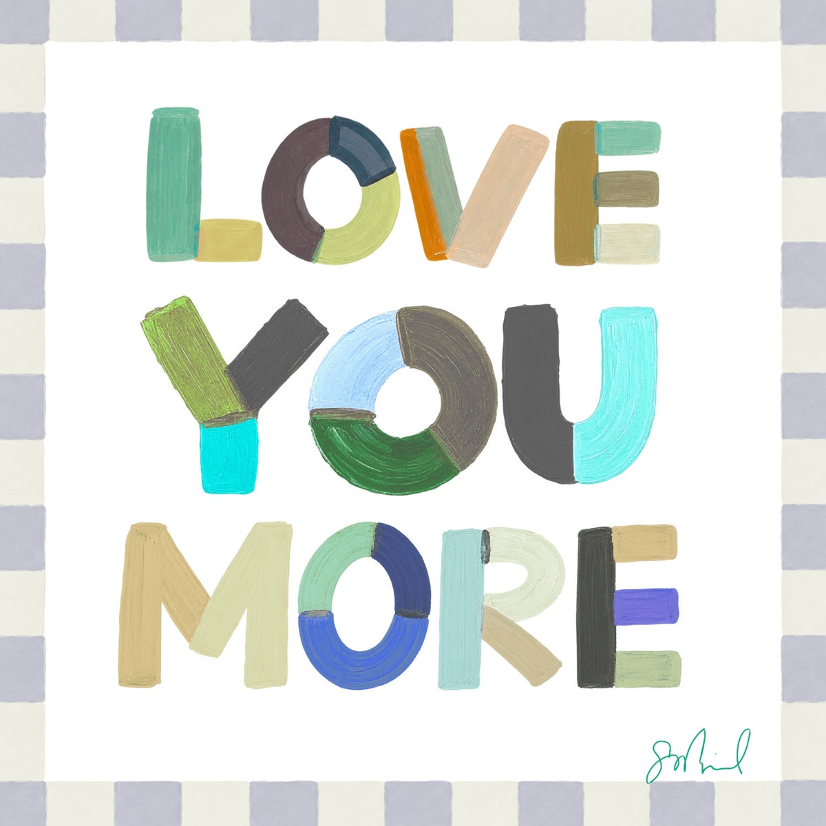 "Love You More" & Hearts 5x5 Mini Prints