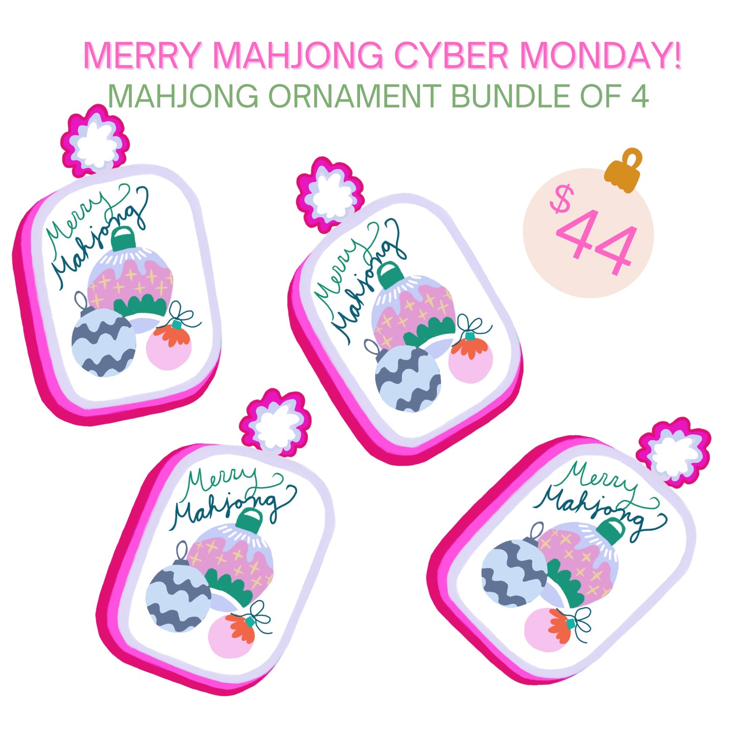 Merry Mahjong Ornament Bundle