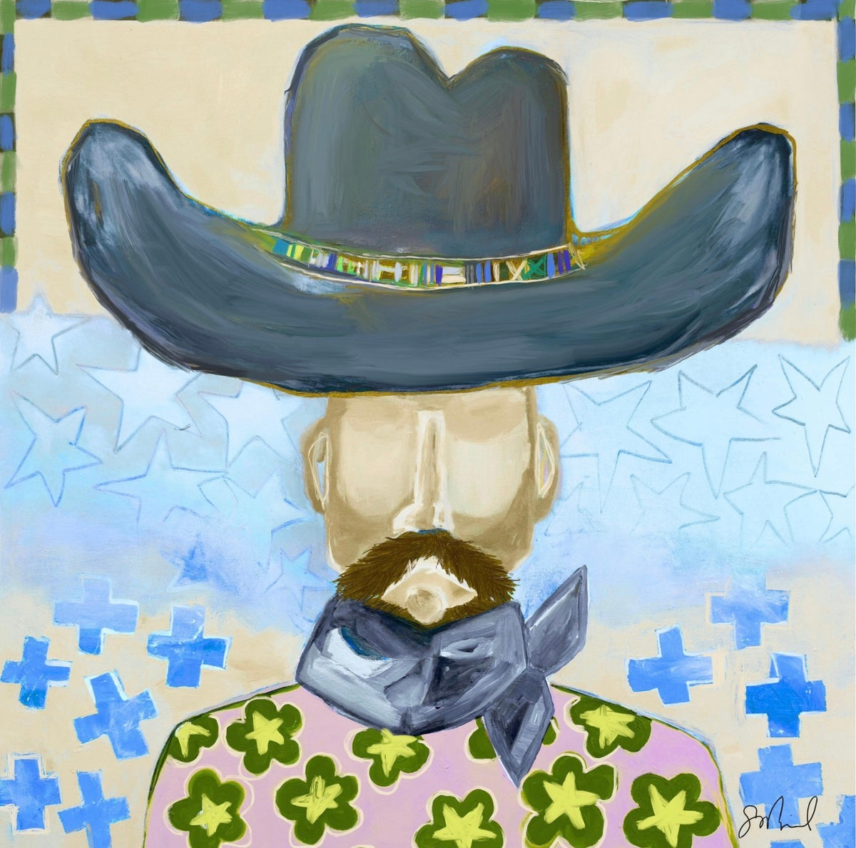 Mr. Cowboy | 12x12 Print