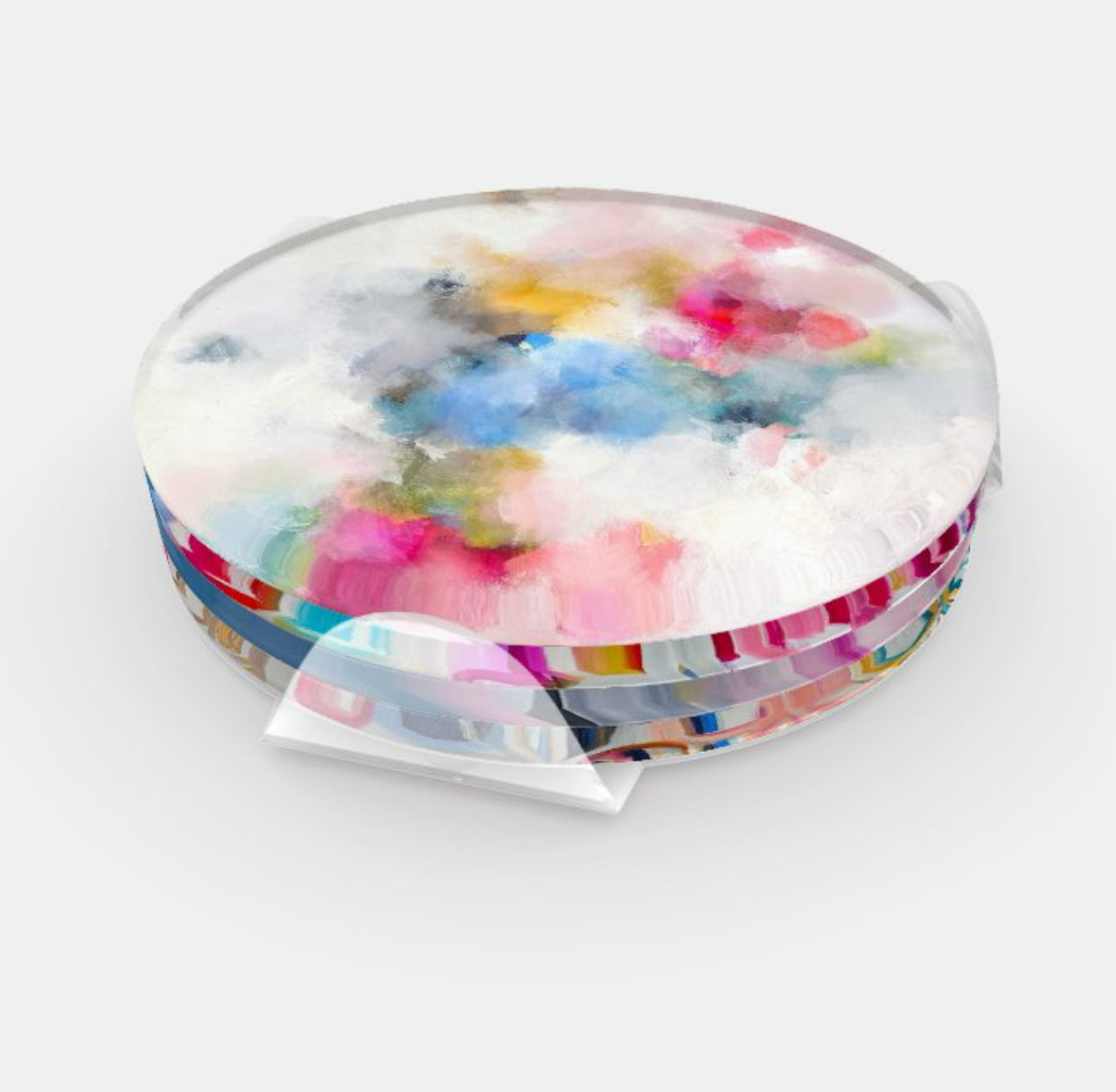 Acrylic Coaster set: colorful