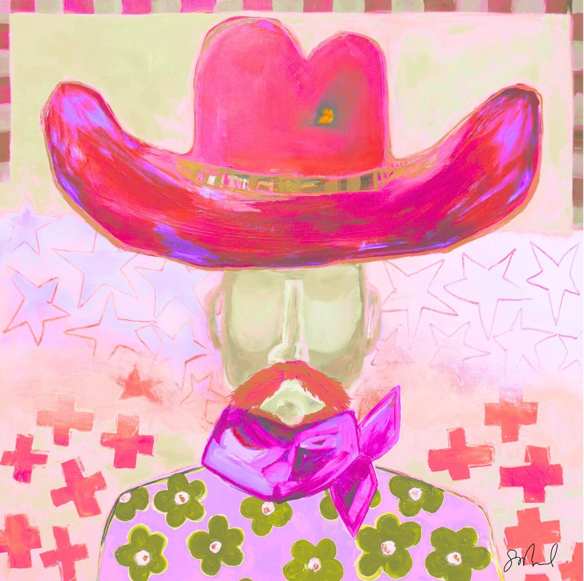 Mr. Cowboy | 12x12 Print