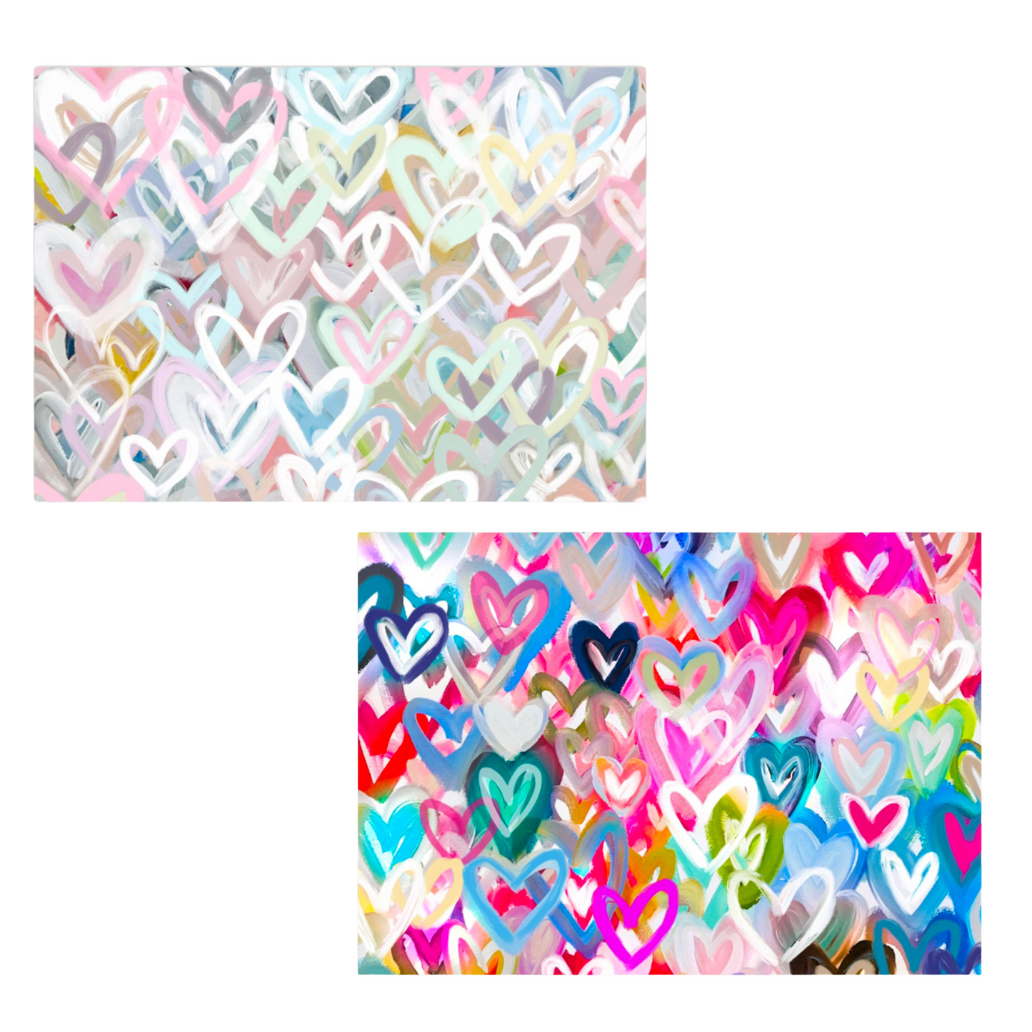 Hearts on Hearts, double sided print