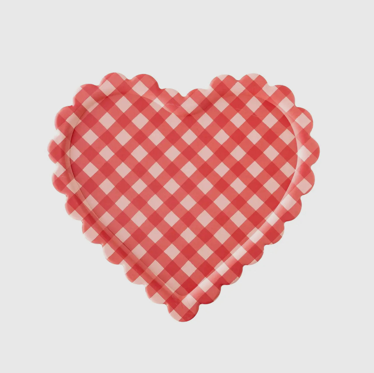 Checkered Heart Shaped Tray