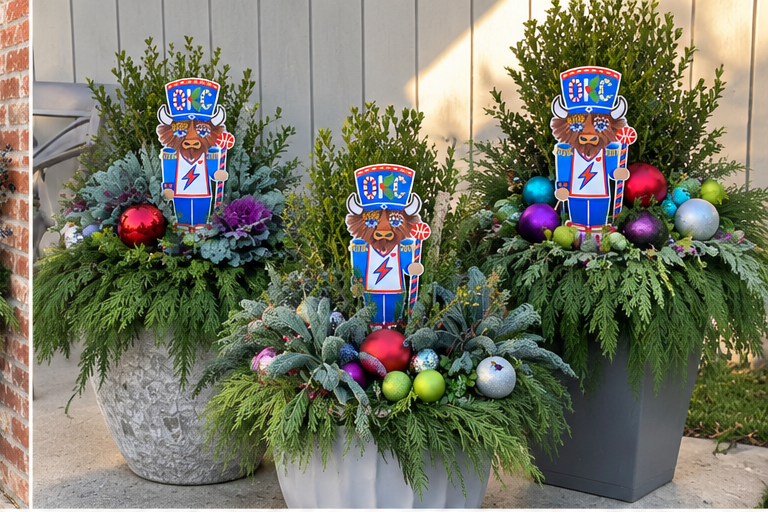 OKC Bison Nutcracker Yard Stake | Pre-Order